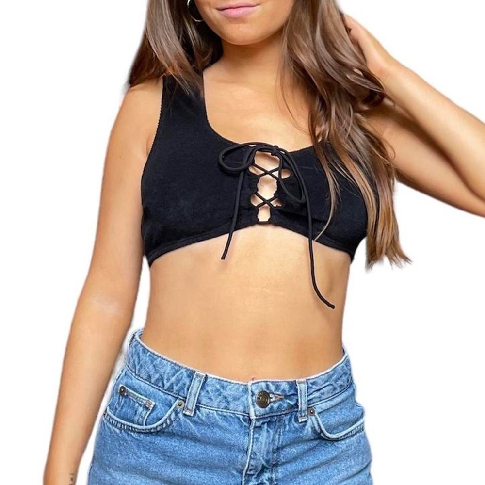 SAVAGE X FENTY LACE UP TOP🖤
